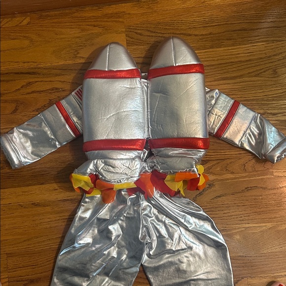 Pottery Barn Kids Silver Spacesuit Astronaut Costume & HELMET SET - Picture 6 of 15